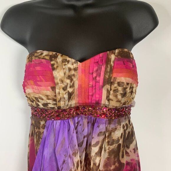 Dave & Johnny Strapless Maxi Dress - Picture 2 of 9